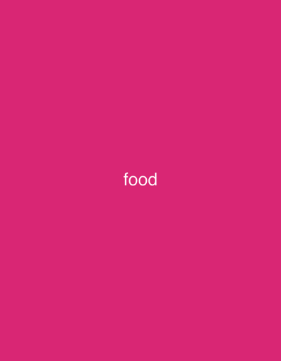 The image is a solid pink background with the word "food" written in white text in the center. There is no indication of the city of Casablanca, Morocco.