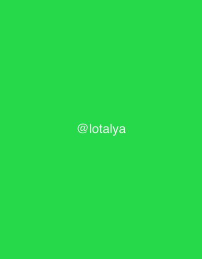 The image is a solid bright green background with white text in the center that reads "@lotalya". There is no discernible location in the city of Tosno, Russia, depicted in the image.