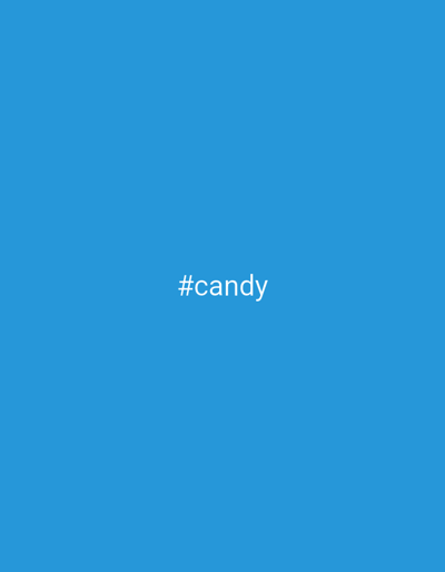 A light blue background with the word "#candy" in white font centered. There is no indication of location within Markovskii, Russia.