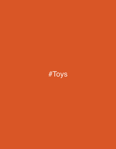 The image is a plain orange background with the text "#Toys" centered in white. There is no discernible location within the city of Heilbronn, Germany, or any other environmental details. The image contains no people, subjects, objects, actions, or interactions.