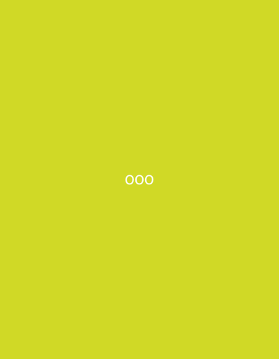 The image displays a uniform, solid lime-green background. Centered horizontally within this field are three white, hollow circular shapes, arranged in a contiguous sequence, forming the visual pattern "OOO". There are no discernible textures, gradients, or other features on the background. No people, subjects, objects, actions, interactions, or environmental details are present. The abstract nature of the image provides no visual information to associate it with the city of Pokrovnik, Bulgaria, or any specific geographical location.