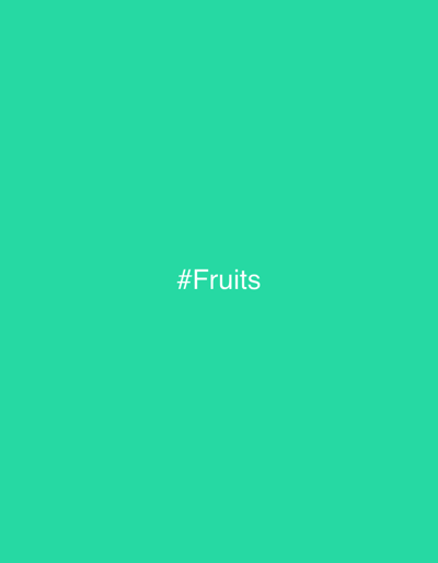 The image displays a solid teal background. In the center, the hashtag #Fruits is written in white, sans-serif font. There are no other objects, people, or discernible elements present in the image, and no contextual information about the city of Maykop, Russia, can be inferred.