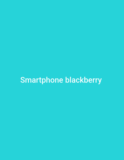The image is a solid cyan background with white text that reads "Smartphone blackberry". There is no discernible location in Gulak, Nigeria, or any people, subjects, or objects in the image beyond the text itself.