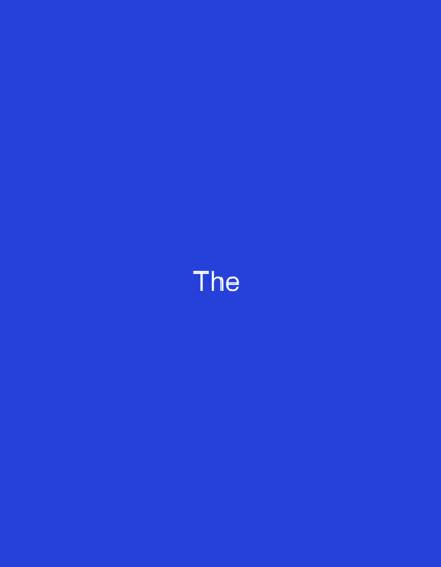 The image is a solid blue background with the word "The" written in white text in the center. There are no other objects, people, or environmental details visible. The location of Osolynka, Ukraine, is irrelevant to the content of the image.