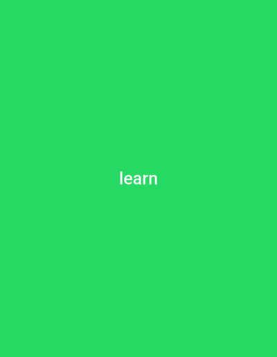 The image is a solid bright green background with the word "learn" in white sans-serif font centered horizontally and vertically. There is no visible information about the city of Numan, Nigeria, in this image.