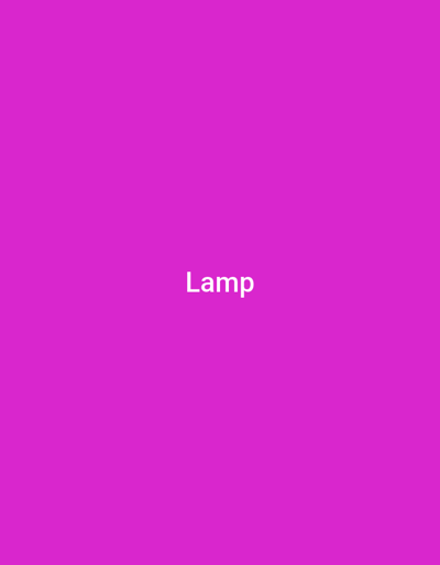 The image is a plain pink background with the word "Lamp" in white text centered horizontally and vertically on the screen. There is no indication of a location in Wuro Ngangandi, Nigeria.