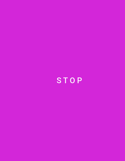 The image is a solid magenta background with the word "STOP" written in white sans-serif font in the center. There is no information to suggest that this image is related to the city of Sambir, Ukraine, nor does it depict any people, subjects, objects, actions, or interactions.