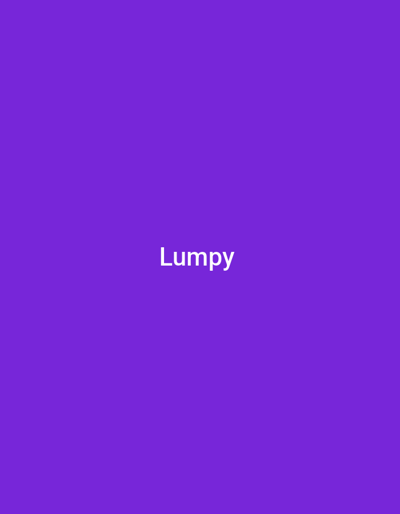 The image is a plain purple background with the word "Lumpy" written in white text in the center. There are no people, objects, or environmental features visible. The location of Gulak, Nigeria is not depicted in this image.