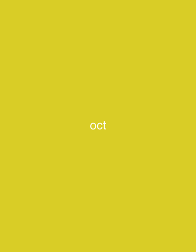 The image displays a uniform, solid golden-yellow background. Centered on this background are the three lowercase letters "oct" rendered in plain white text. No other subjects, objects, people, actions, or environmental features are present. The image provides no visual information or contextual elements that indicate a specific location, including Dar Bouazza, Morocco.
