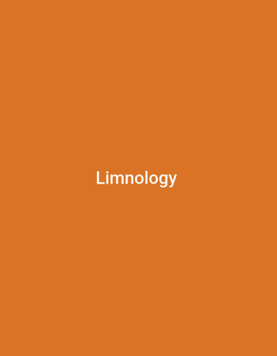 The image is a solid orange background with the word "Limnology" centered in white text. There is no discernible location in the city of Gulak, Nigeria, as the image is abstract and contains no environmental or contextual details.