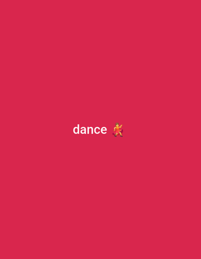 The image is a plain pink background with the word "dance" written in white text, accompanied by a dancing person emoji. There is no information about the location in Middlesbrough, United Kingdom.