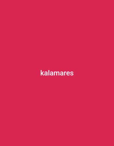 The image is a solid crimson red background with the word "kalamares" written in white in the center of the image. The coordinates provided, 14.473, 121.012, correspond to a location in Parañaque City, Philippines. There are no people, objects, or actions in the image. It appears to be a simple digital graphic.