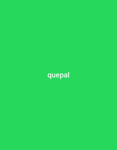 The image is a solid green background with the word "quepal" in white text centered on the screen. The coordinates provided, 14.473 latitude and 121.012 longitude, are located in Parañaque City, Philippines. However, the image contains no visual information related to this location.