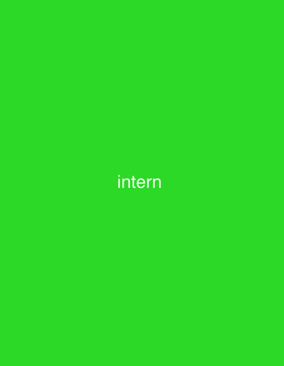 This is a digitally generated image of the word "intern" displayed in white text against a solid bright green background. There are no people, objects, or environmental features visible. The text is centered horizontally and positioned slightly above the vertical center of the image. No specific location in Mayo Dasa, Nigeria, or any other real-world location is depicted.