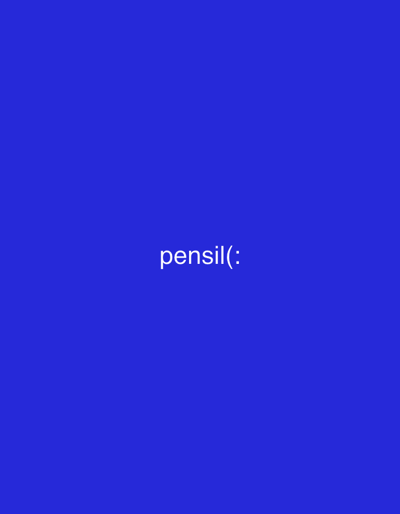 The image contains the text "pensil(:)" in white font, centered on a solid blue background. There is no discernible location in the city of Glodeni, Moldova.