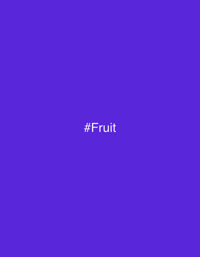 The image is a solid purple background with white text in the center that reads "#Fruit". The location in the city of Sredets, Bulgaria, is not visually represented in this image.