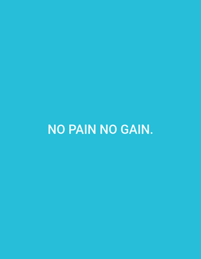 The image is a motivational quote on a blue background. The text reads "NO PAIN NO GAIN." There is no information about the city of Vnukovo, Russia in this image.