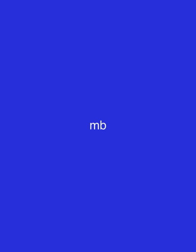 The image displays a solid, uniform blue background without any gradients or textures. Centered on this blue field are the lowercase letters "mb" in white, rendered in a clean, sans-serif font. No people, objects, or specific scenes are depicted, making it an abstract visual. There is no activity or event taking place. The image lacks any visual cues to determine the time of day, weather, or a particular physical location. The provided location context is Vagharshapat, Armenia, but this cannot be inferred from the visual content. The different crops highlight the "mb" text in various corners of the overall blue background, confirming its presence and consistent styling.