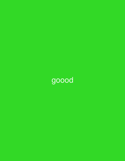 The image is a plain bright green background with the word "goood" in white text centered horizontally and slightly above the vertical center. There are no people, objects, or interactions depicted in the image. The location in Domodedovo, Russia, is not discernible from the visual information presented.