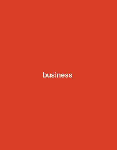 The image is a plain, solid red background with the word "business" written in white text, centered horizontally and vertically on the screen. The text is in a simple, sans-serif font. There are no people, objects, or any other elements in the image besides the text and the background. The context of Sarkin Dutse, Nigeria is not visually represented in the image.