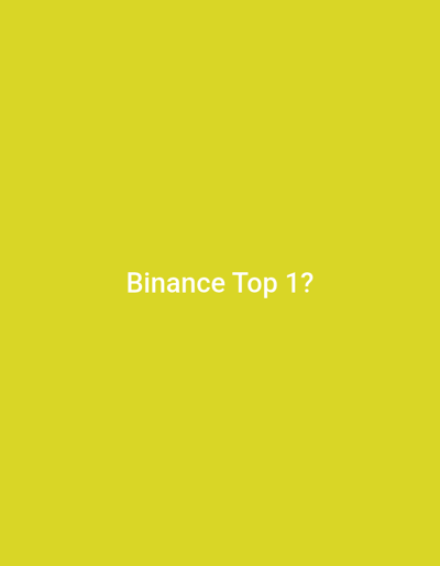 The image displays a uniform, solid yellow background. Centered on this background is white text that reads "Binance Top 1?". The image contains no discernible elements such as people, specific objects, actions, interactions, or environmental features. There is no visual information within the image to indicate a specific geographic location, including Vagharshapat, Armenia.