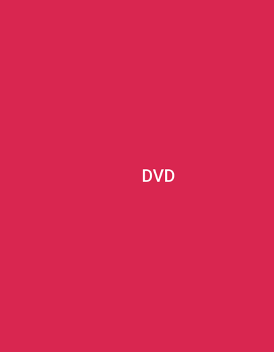 This is a square, full-frame image of a solid, bright pink background with the white text "DVD" centered horizontally and placed in the upper half of the frame. The text is clear and sans-serif. There are no other discernible subjects, objects, scene elements, or activity within the image. The solid color and minimal text suggest a minimalist or abstract aesthetic, potentially used as a placeholder, title screen, or branding element. The location context of Sambir, Ukraine, does not provide any visual cues within the image itself.