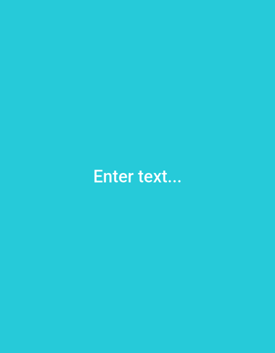 The image is a plain, solid turquoise background with the white text "Enter text..." centered in the middle. There are no discernible locations, objects, people, or actions depicted in the image, and therefore it cannot be associated with any specific location in Krushev Dol, Bulgaria.