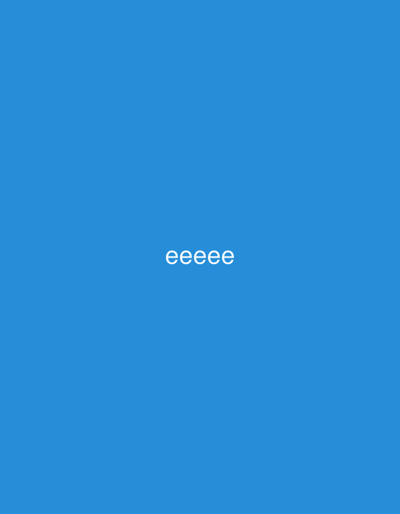 This is a digital media file, likely a screenshot or a simple graphic, dominated by a solid, bright blue background. Centered within the frame, in a simple white sans-serif font, is the text "eeeee". The image is minimalistic and lacks any discernible subjects, objects, or scene details beyond the text and background color. There is no indication of time of day, weather, location cues, or any emotions conveyed. The activity or event taking place is solely the display of this text on a blue background. The location context provided, Kafr Yasif, Israel, is not visually represented in the image itself.