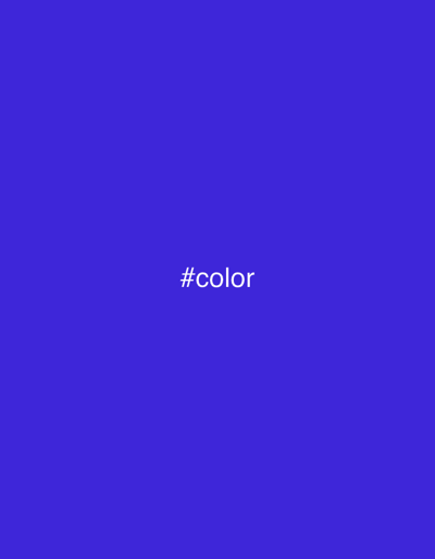 A solid blue image with the text "#color" in white in the center.