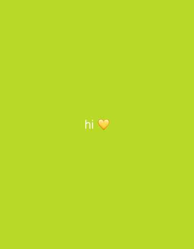 The image is a simple graphic with a bright lime green background. In the center of the image, the word "hi" is written in white text, followed by a yellow heart emoji. There is no discernible location in Recklinghausen, Germany, as the image is an abstract graphic.