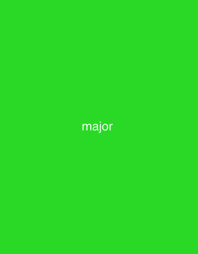 The image is a solid bright green background with the word "major" written in white text in the center of the frame. There are no people, objects, or any indication of a specific location, including Mayo Dasa, Nigeria.