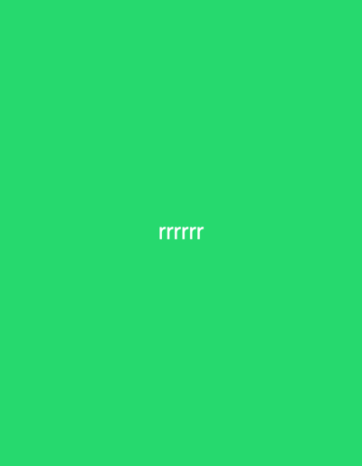 The image displays the text "rrrrr" in white, centered horizontally on a vibrant green background. There are no other discernible objects, people, or environmental features present in the image. The location in Kafr Yasif, Israel is not evident from the visual content of the image.