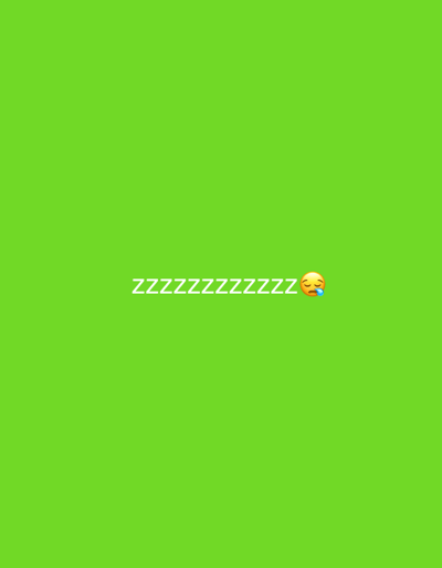 The image is a simple, bright green background with the word "ZZZZZZZZZZZZ" in white text, followed by a sleeping face emoji. The text and emoji are centered horizontally and located in the lower half of the image. There are no other objects or people visible. The image does not depict any specific location in Safari, Nigeria.