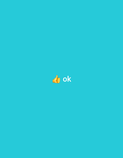The media file is a still image featuring a bright turquoise background. Centered within the frame, there is a yellow thumbs-up emoji next to the word "ok" in white text. The image has a simple, minimalist aesthetic. There are no discernible details about the time of day, weather, or specific location other than the provided context of Middlesbrough, United Kingdom. The overall mood conveyed by the image is positive and reassuring, suggesting approval or agreement.