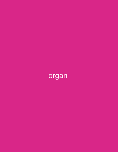 The image is a plain, solid pink background. In the center of the image, the word "organ" is written in white, sans-serif font. There is no context or information within the image to suggest a location in Mayo Dasa, Nigeria, or any specific scene.