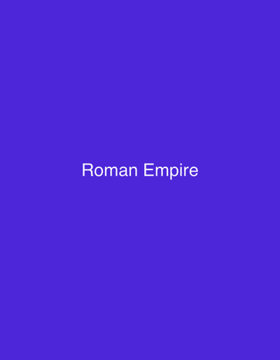 The image is a solid purple background with white text centered on it that reads "Roman Empire". There is no discernible location or context within the city of Kaolinovo, Bulgaria, as the image is purely text on a monochromatic background.