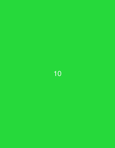 The image is a bright green, solid color background with the white text "10" centered horizontally and vertically. No additional details about the location in Турынскі сельскі Савет, Belarus are present in the image.