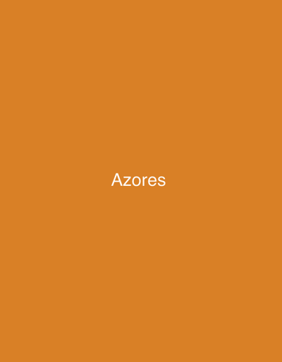 The image is a solid orange background with the white text "Azores" centered in the middle. The image does not show the location in the city of Lagoa (Nossa Senhora do Rosário), Portugal, or any details about people, subjects, objects, actions, interactions, or the environment.