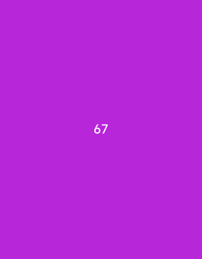 The image is a simple digital graphic with a solid purple background. The number "67" is displayed in white text, centered slightly towards the bottom of the frame. There are no people, objects, or any environmental details present that would associate it with a specific location, including Takhtamukai, Russia.