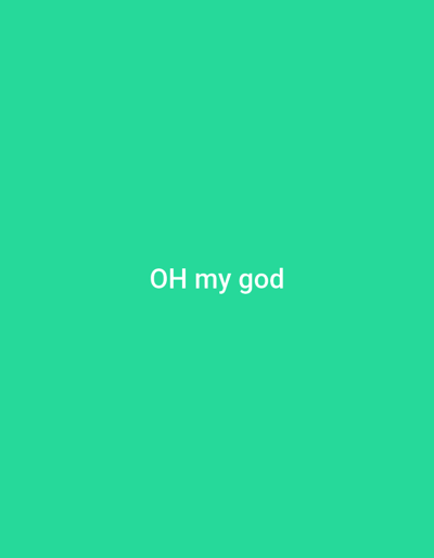 The image is a digital graphic, understood to be associated with the city of Kyzylasker, Uzbekistan. It features a solid, uniform teal-green background. Centrally placed on this background is white, sans-serif text that reads "OH my god". No people, physical objects, actions, interactions, or real-world environmental elements are visually depicted within the image.