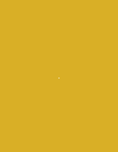 The image is a plain, solid ochre background with a small white dot located slightly off-center to the right. There are no discernible objects, people, actions, interactions, or environmental details present. The location in Verkhniachka, Ukraine, is not visually represented or implied by the image content.