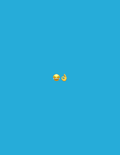 The image displays two emojis against a plain blue background. The emoji on the left is a laughing face with tears of joy, indicating amusement or happiness. To its right is a hand gesture forming an "okay" sign, signifying approval, agreement, or that everything is alright. The overall mood conveyed by the emojis is positive and lighthearted. There is no discernible text or background scene that would suggest a specific time of day, weather, or location beyond the general context of Ruzhyn, Ukraine.