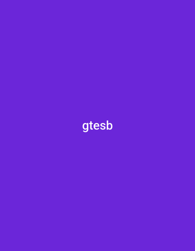 A white text that says "gtesb" is centrally located on a plain purple background. There is no indication of location in the city of Kason, Nigeria.