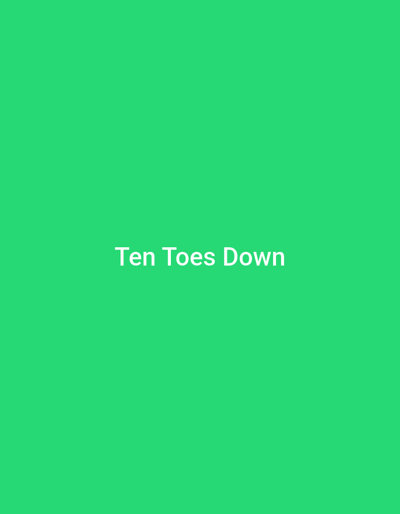 The image is a solid green background with the text "Ten Toes Down" in white in the center. There are no people, subjects, objects, actions, interactions, or environmental details present. The location in the city of Clarksville, United States, is not depicted in the image.