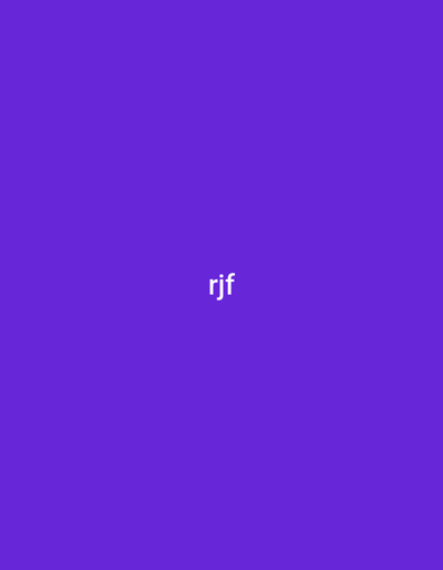 The image displays a uniform, solid purple background. Centered horizontally, and slightly above the vertical midpoint, are the lowercase white alphanumeric characters "rjf". There are no other visible subjects, objects, people, or environmental details. The provided string "0801712591" corresponds to a numeric sequence resembling a telephone number and does not identify a city or specific geographic location in Nigeria. Therefore, the location of the depicted scene within a city cannot be determined from the image.