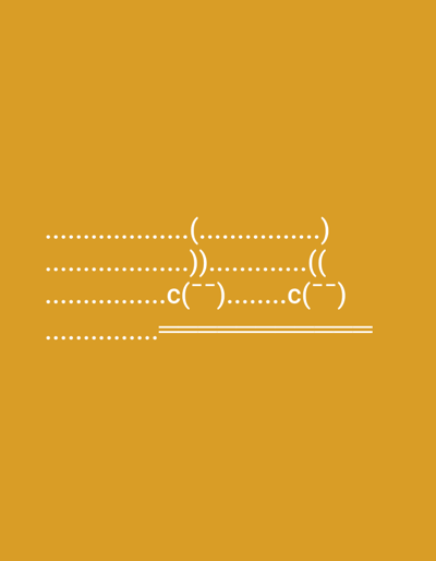 The image is a digital illustration on a solid orange background. It features several lines of white dots and text arranged horizontally. The first line consists of dots followed by an opening parenthesis, more dots, and a closing parenthesis. The second line shows dots, two closing parentheses, more dots, and two opening parentheses. The third line has dots, "c", two underscores, a closing parenthesis, more dots, "c", two underscores, and a closing parenthesis. The final element is a line of dots followed by a double horizontal line. There are no discernible people, objects, or actions depicted. The context of Balakovo, Russia, is not visually represented in this image.