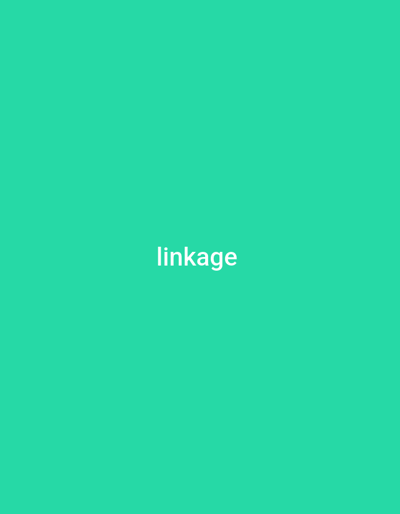 The media file is a static image with a plain, solid teal background. Centered within the image is the word "linkage" rendered in white, sans-serif text. The text is the sole subject of the image. There are no people, objects, scenes, or events depicted. The image is likely a graphic or a digital asset, possibly used for branding, a website element, or a presentation slide. There are no discernible details related to time of day, weather, or location. The emotional tone is neutral due to the abstract nature of the content. The only visible text is the word "linkage."
