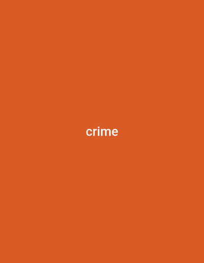 The image is a plain orange background with the word "crime" written in white, centered text. There are no people, objects, scenes, or any specific activity depicted. The background is a solid, uniform color. The only detail is the visible text. The location context provided, Jauro Sent, Nigeria, does not have any visual representation in the image itself.