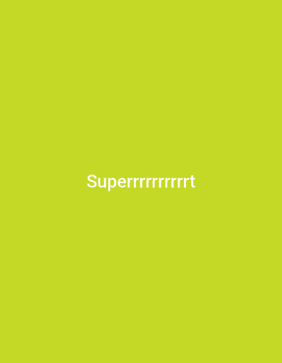 The image is a plain, solid bright green background with white text centered on it. The text reads "Superrrrrrrrrt". There are no other objects or people in the image, and it does not depict any scene from Verkhniachka, Ukraine.