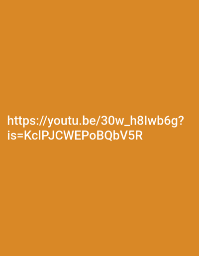 The image contains text against an orange background. The text reads "https://youtu.be/30w_h8lwb6g?is=KclPJCWEPoBQbvV5R". There is no information in the image about Krivodol, Bulgaria, people, subjects, objects, actions, interactions, or the environment.
